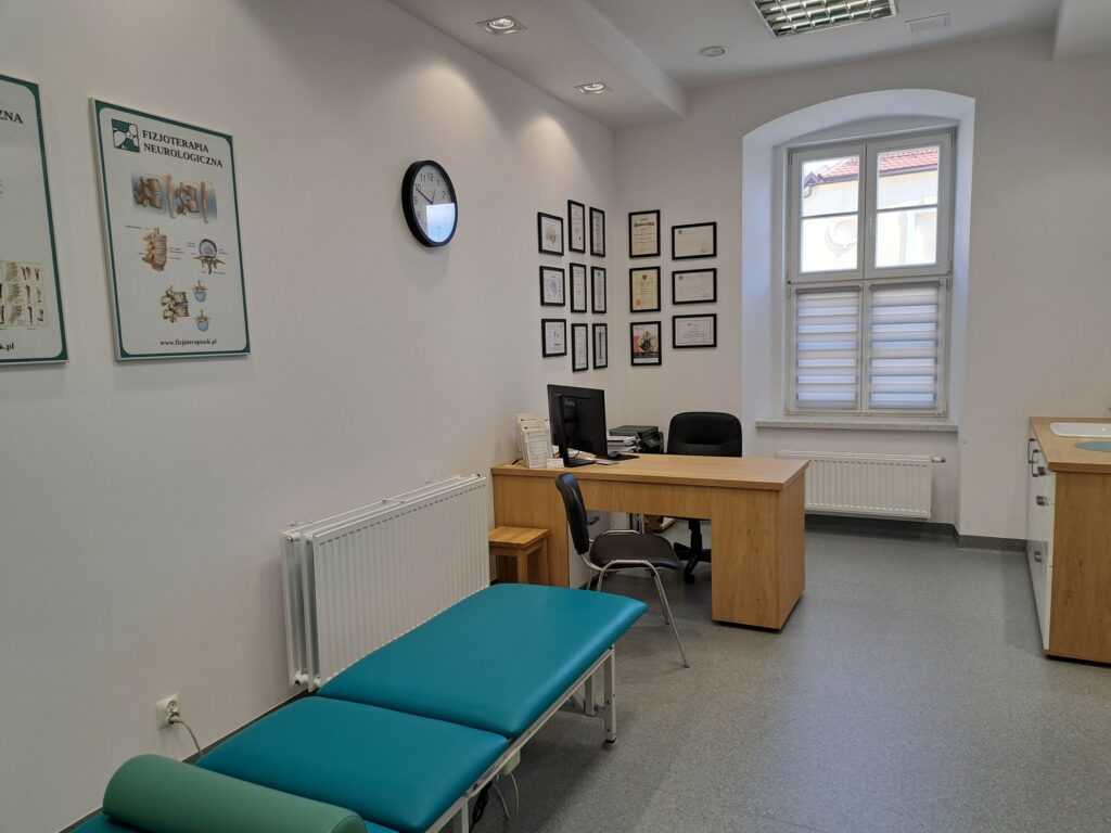 Część medyczna, gabinet fizjoterapia neurologiczna, pierwsze piętro